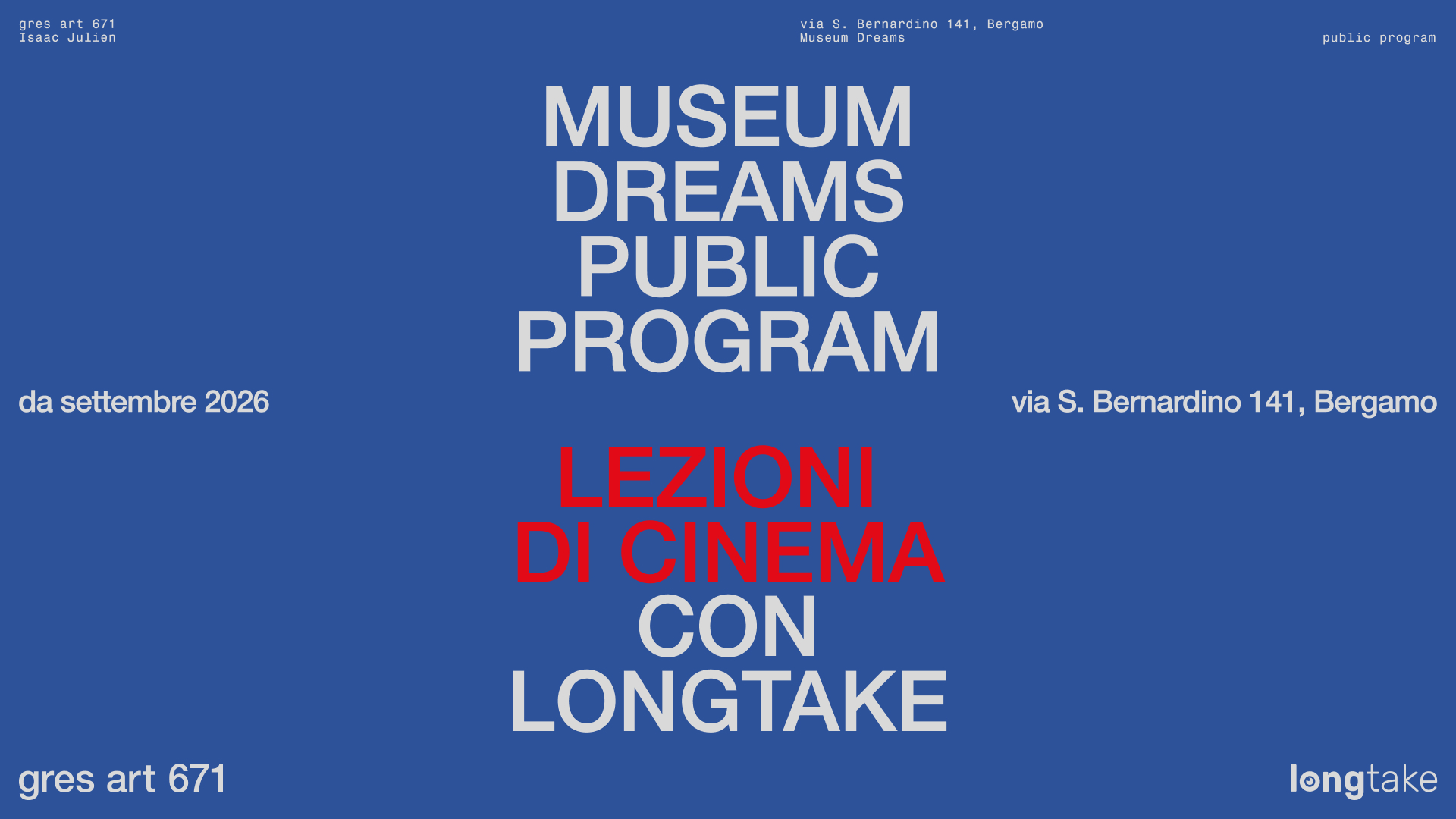 LEZIONI DI CINEMA
