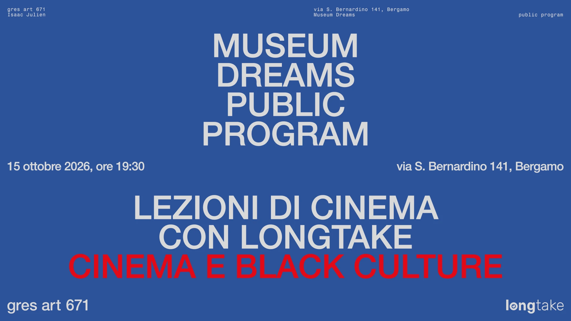 LEZIONI DI CINEMA: CINEMA E BLACK CULTURE